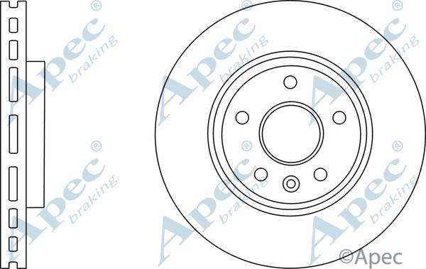 APEC BRAKING stabdžių diskas DSK2753